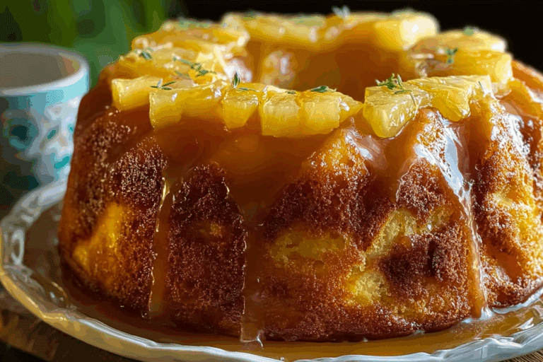 Pineapple Pound Cake
