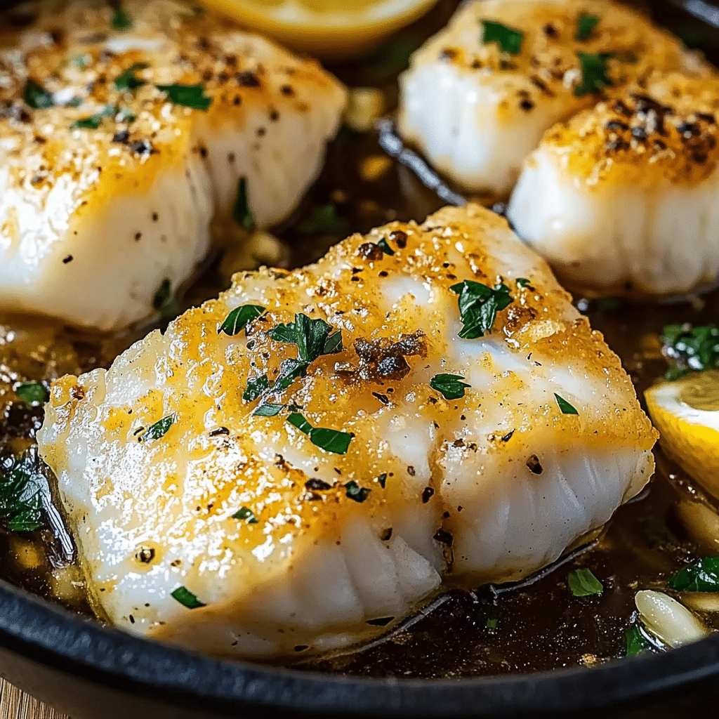 Baked Cod Recipe with Lemon and Garlic