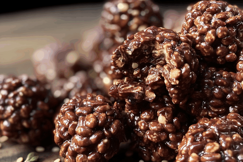 No-Bake Chocolate Quinoa Crunch Clusters