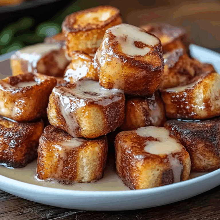 Cinnamon Roll French Toast Bites