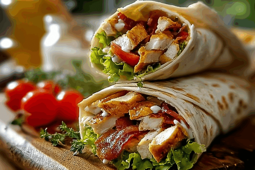 BLT Chicken Ranch Wrap