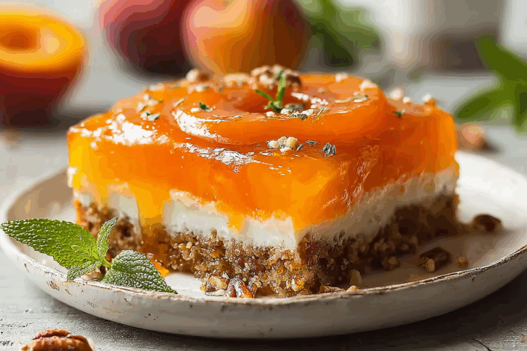 Peach Pretzel Salad